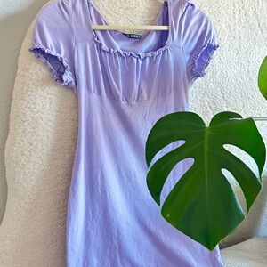 Purple mini dress